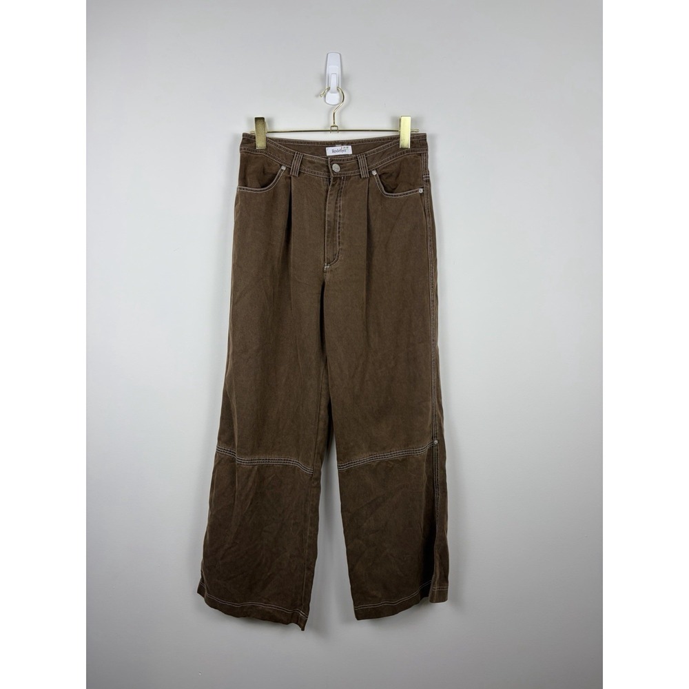 Rodebjer Eileen Ranch Cotton Pants in Dark Brown Size M EUC - Picture 2 of 11